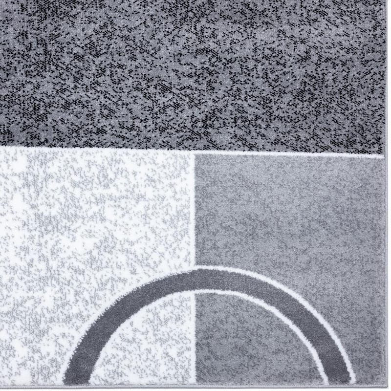 LUXE WEAVERS Modern Scandinavian Geometric Abstract Area Rug - 5' x 7'