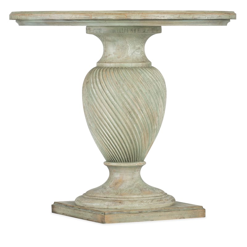 Hooker Furniture 5961-80116-END-TABLE Traditions 28" Diameter Wood End - Pistachio