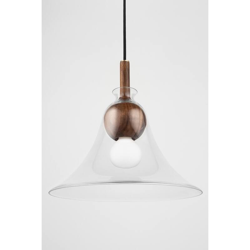Carbon Loft Bonnevie 1-light Pendant with Clear Glass