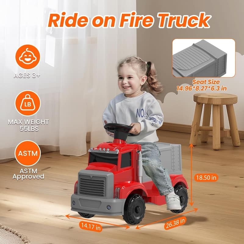 EROMMY Kids Ride-On Cars – 24V 2-Seater Dump Truck / 12V Fire Truck / 1:16 High-Speed RC Car – Multiple Colors & Styles