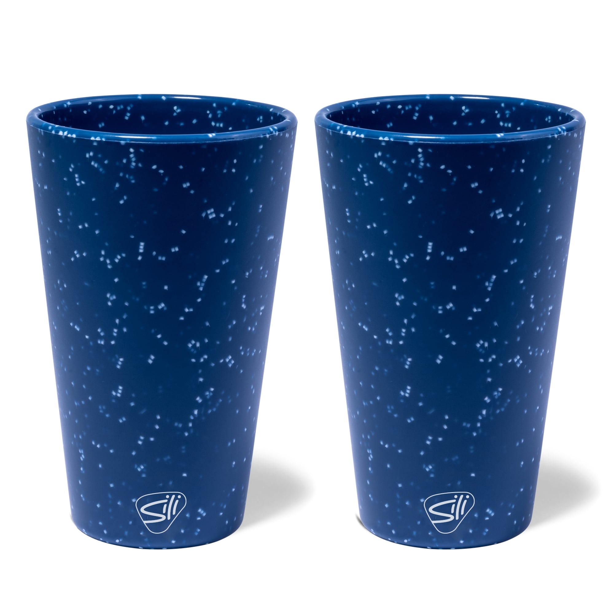 Silipint: Silicone Pint Glasses: 2 Pack Speckled Blue - 16oz Unbreakable  Cups, Flexible, Hot/Cold, Non-Slip Easy Grip - Bed Bath & Beyond - 37365616