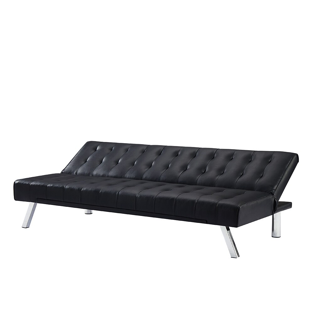 PU Sofa Bed , Modern Faux Leather Couch, Convertible Folding Sofa