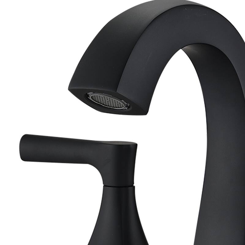 Topcraft Two Handle Bathroom Sink Faucet with Pop-Up Drainer