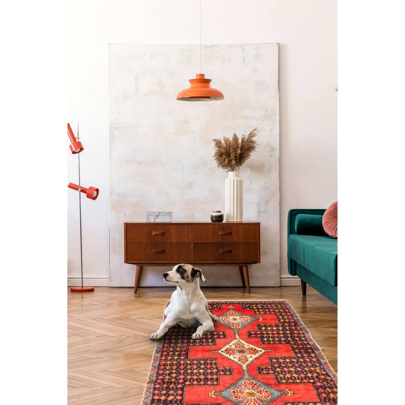 ECARPETGALLERY Hand-knotted Kayseri Red Wool Rug - 2'7 x 5'7