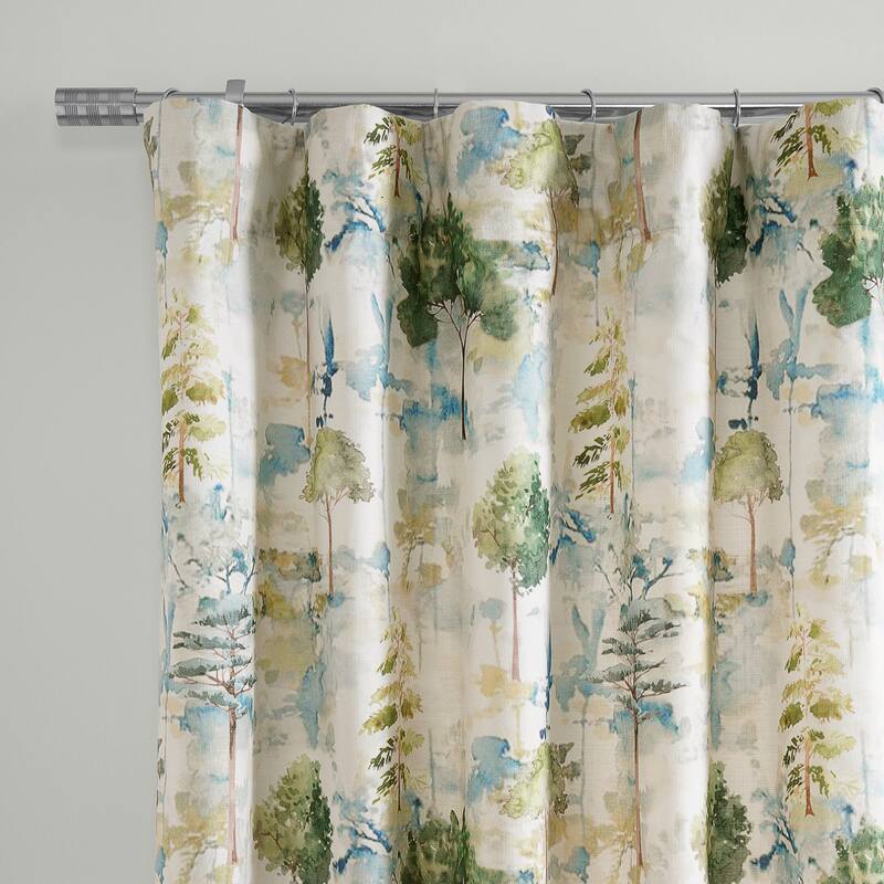 Exclusive Fabrics Textured Cotton Printed Curtains for Bedroom and Living room (1 Panel)