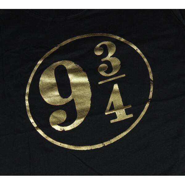Shop Harry Potter 9 3 4 Platform Gold Foil Juniors Tee T Shirt Overstock 25452943