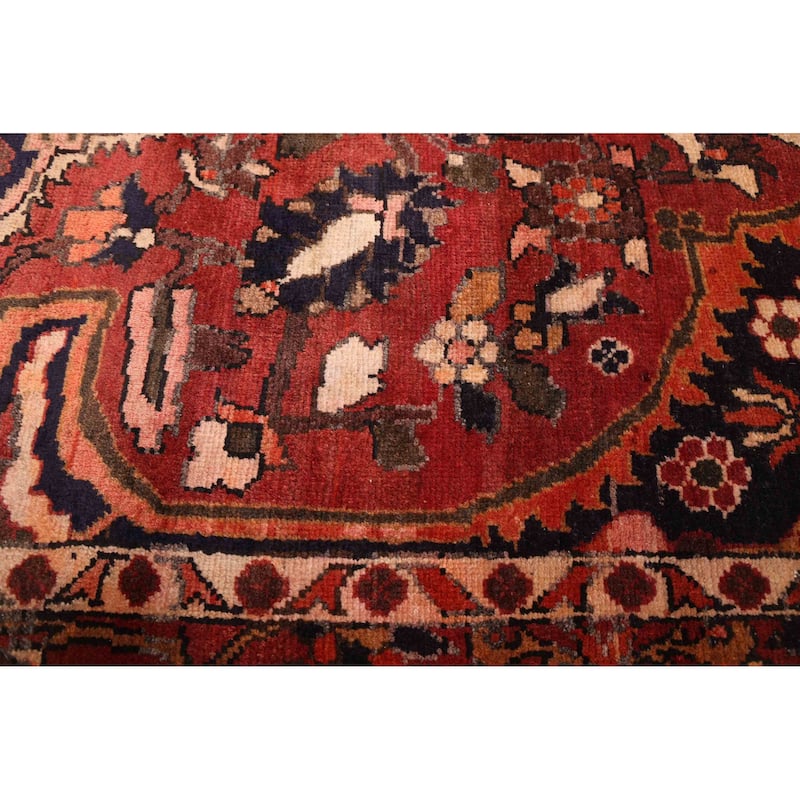 ECARPETGALLERY Hand-knotted Kayseri Vintage Dark Red Wool Rug - 6'3 x 9'9