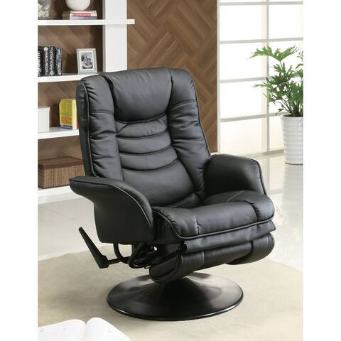 Livia Casual Black Swivel Chair