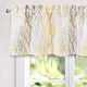 preview thumbnail 6 of 15, Porch & Den Pagosa Tree Branch Lined Window Valance Yellow