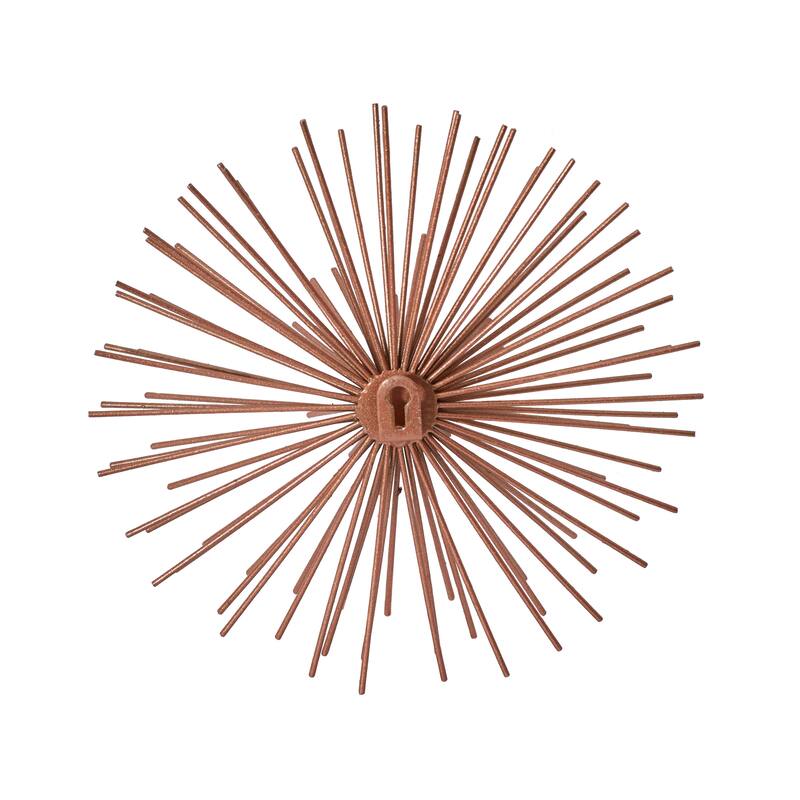 CosmoLiving by Cosmopolitan Metal 3D Starburst Wall Decor (Set of 3) - Silver, Gold, Black, Copper