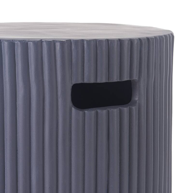 Christopher Knight Home - Lecce 17x19.9" Outdoor MgO Propane Tank Holder/Side Table for Multiple Use