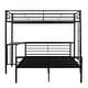 preview thumbnail 33 of 58, Twin over Full Size Metal Bunk Bed with Desk, Ladder and Quality Slats for Bedroom, Metallic