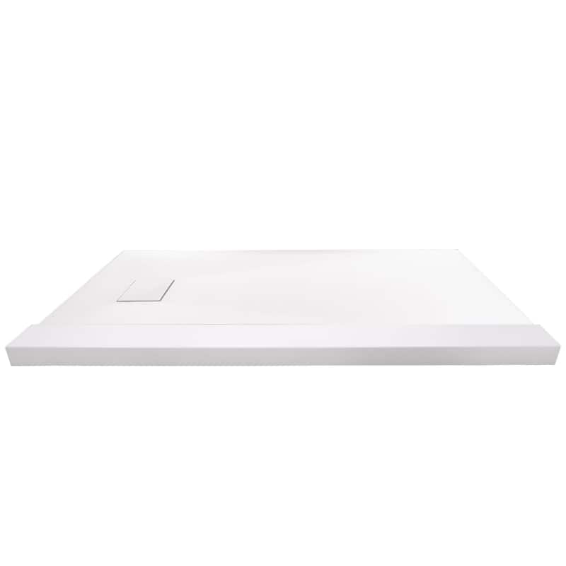 Transolid FZST6036 59-1/8" x 36-1/2" Rectangular Shower Base with - White