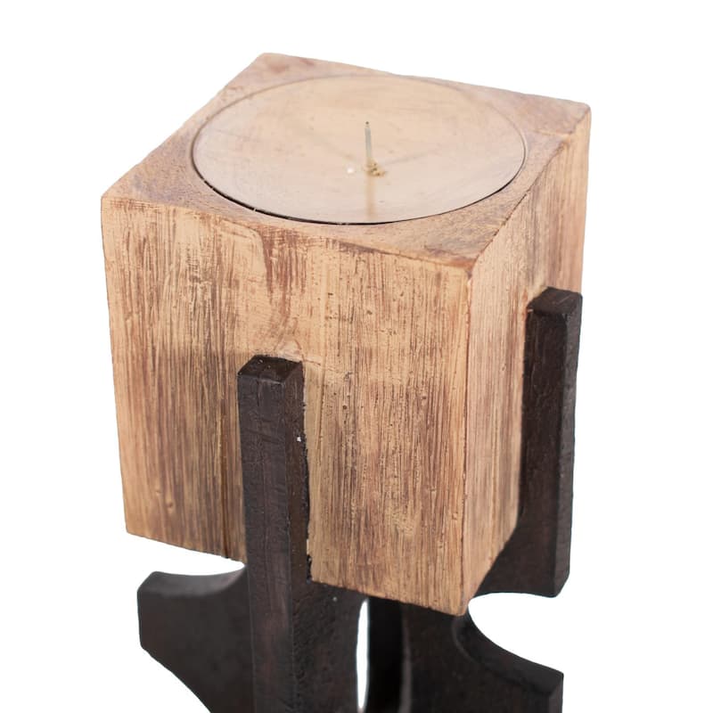Cade Architectural Pillar Candle Holder- Tall