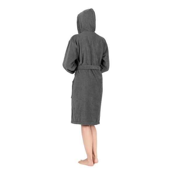 Luxury Hooded Terry Cotton Unisex Bathrobe Collection - On Sale - Bed Bath  & Beyond - 37033349