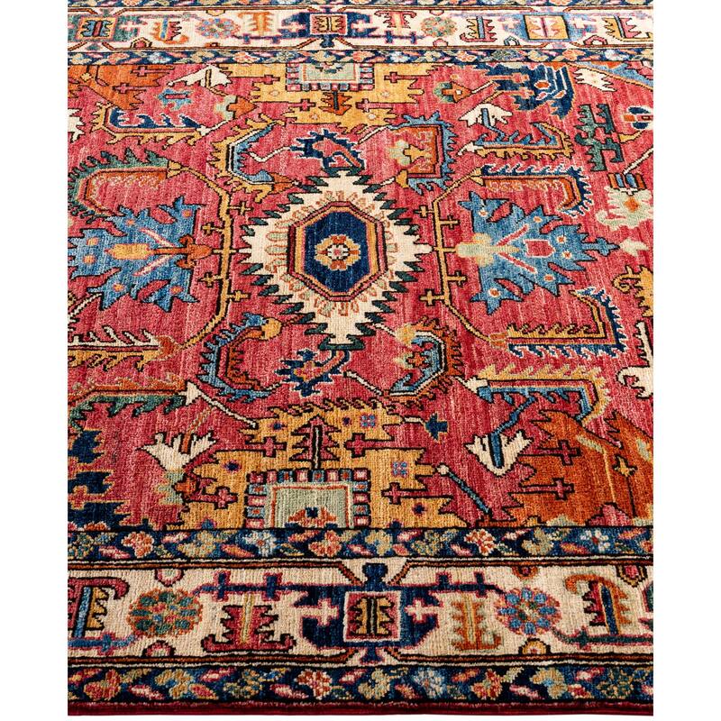 Serapi One-of-a-Kind Hand-Knotted Area Rug - Red - 4' 2" x 5' 10"