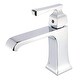 preview thumbnail 9 of 10, Fine Fixtures Arched Square Single Hole Bathroom Faucet Polished Chrome