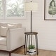 preview thumbnail 1 of 7, Lavish Home 59" Floor Lamp with Side Table, USB Port, and Hairpin Legs
