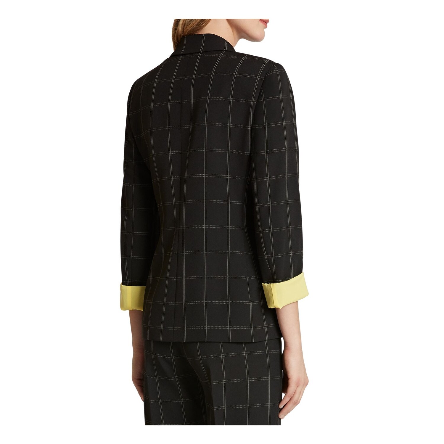 tahari plaid blazer