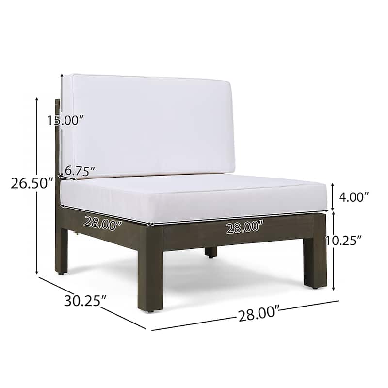 Oana Outdoor 5-seat Acacia Sofa and Club Chair Chat Set by Christopher Knight Home