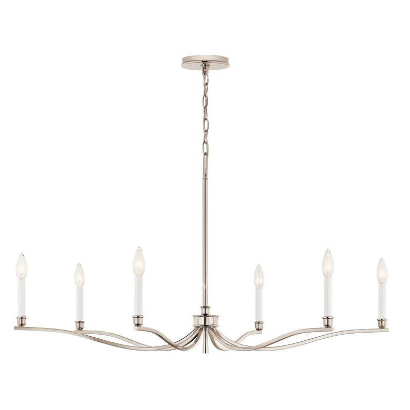 Kichler 52696 Malene 6 Light 42" Wide Taper Candle Style Chandelier