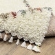 preview thumbnail 19 of 17, Style Haven Aire Diamond Lattice Ivory/ Multi Shag Tassel Fringe Area Rug.