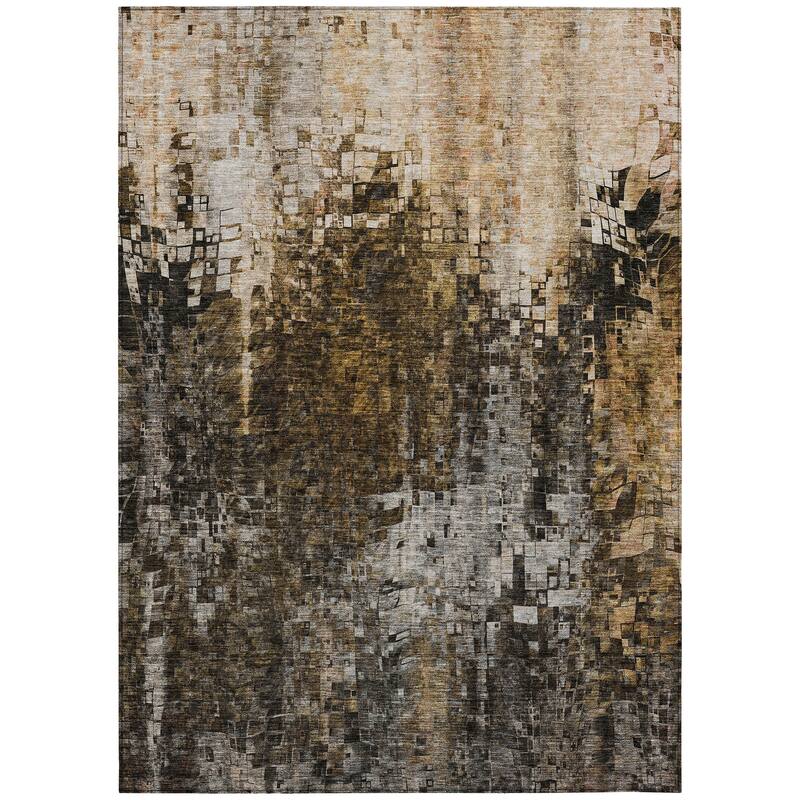 Machine Washable Indoor/ Outdoor Chantille Modern Ombre Rug