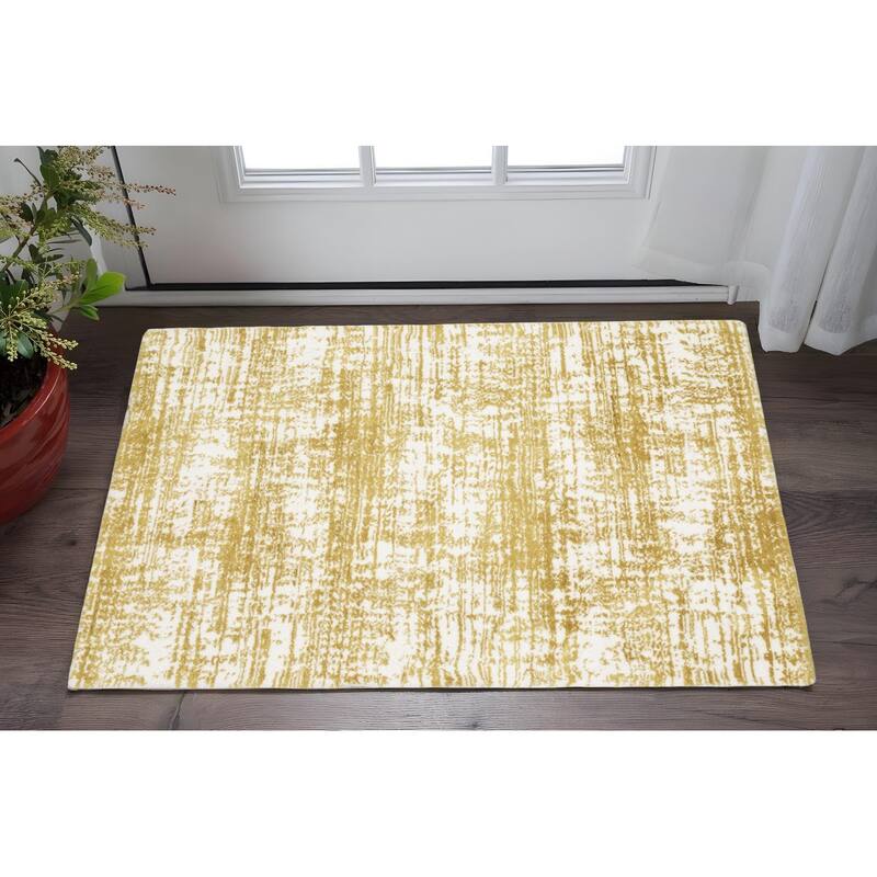 HomeRoots Abstract Industrial Runner Area Rug - 36.22 in. x 23.62 in.  x 0.98 in.
