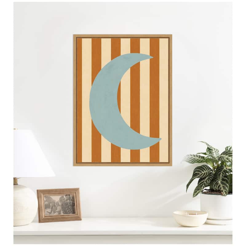 Kate and Laurel Moon by Laura Moss Framed Canvas Wall Art Print