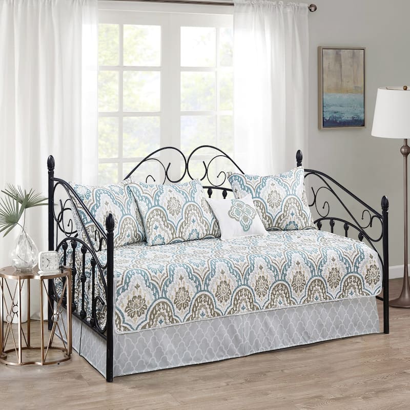 Serenta 6 Piece Cotton Blend Daybed Bedspread Coverlet Set - 75" x 39"