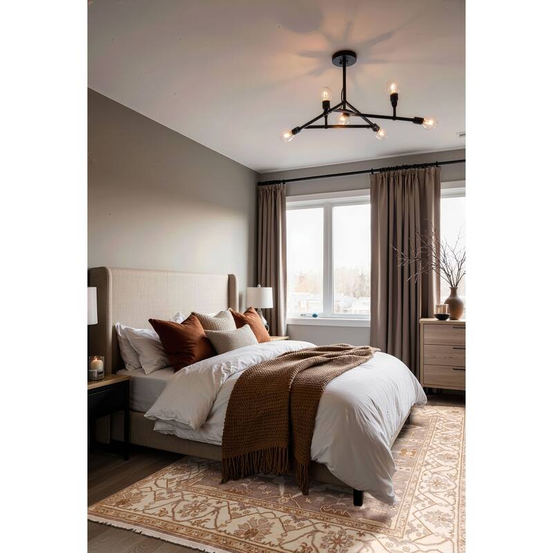 ECARPETGALLERY Hand-knotted Royal Oushak Grey Wool Rug - 7'11 x 9'10