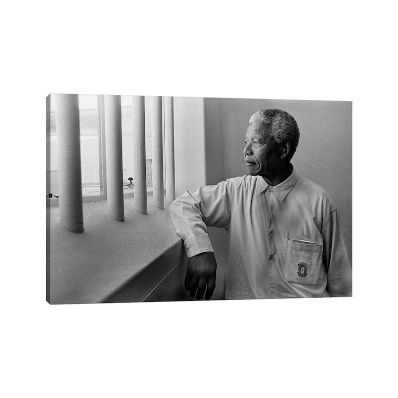 iCanvas "Nelson Mandela Portrait" by Unknown Artist Canvas Print