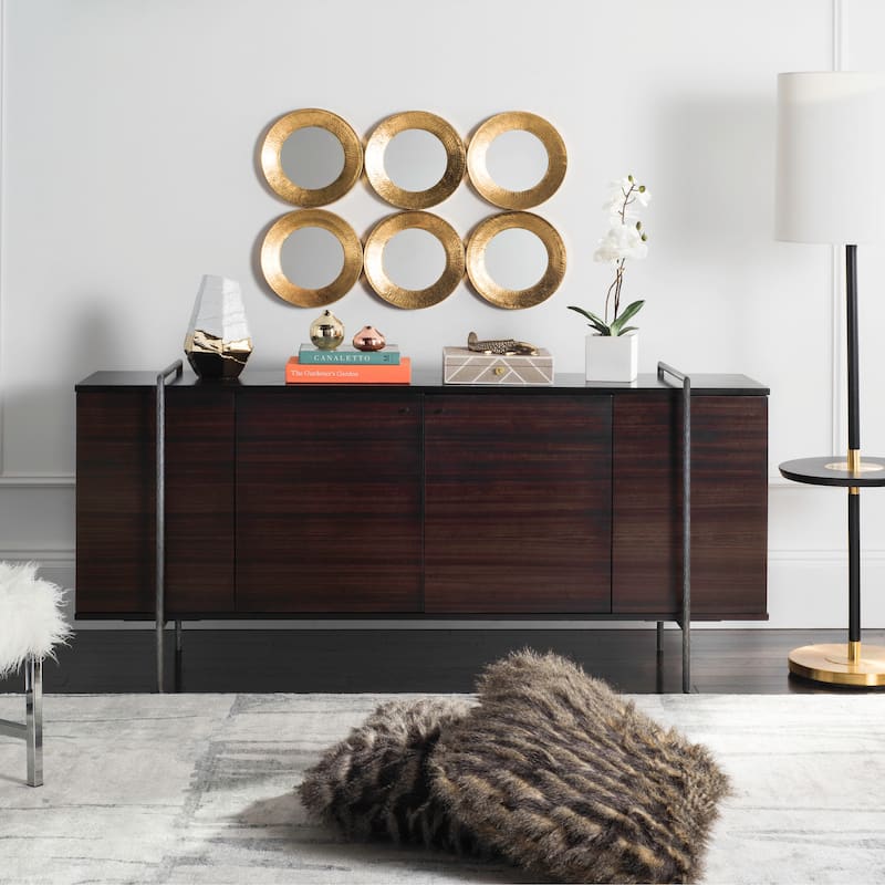 SAFAVIEH Home Baxton Sideboard - 71"W x 18"D x 33"H - Brown