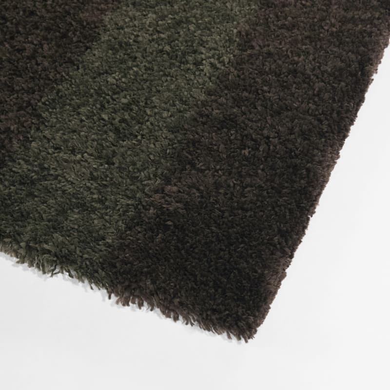 Bruce Modern Stripe Shag Area Rug