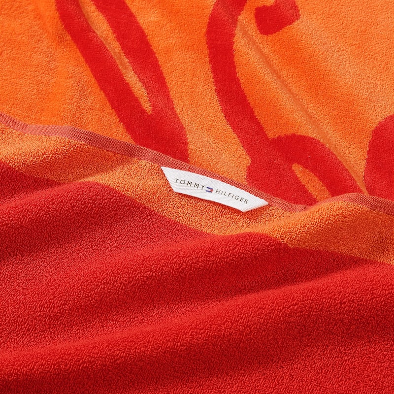 Tommy Hilfiger Printed Cotton Beach Towel - 36 x 68