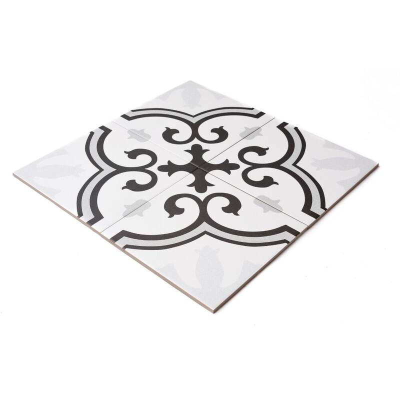 Venice 10x10 Matte Porcelain Encaustic Tile - Floor, Wall & Backsplash