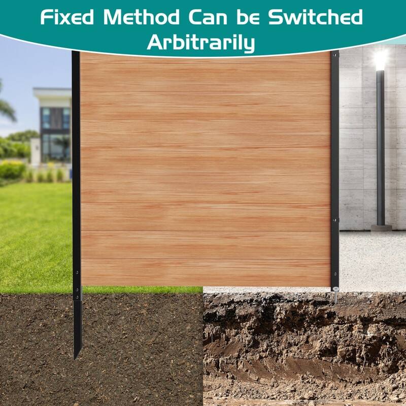 Outdoor Privacy Fence 36 in.W x 44 in.H Air Conditioner Fence, 2-Panel