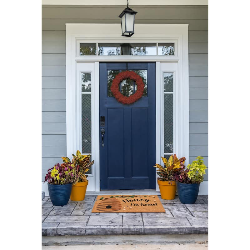 Liora Manne Natura Honey I'm Home Outdoor Mat Natural