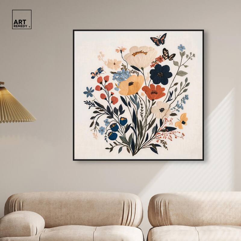 Garden of Threads I Canvas by Art Remedy