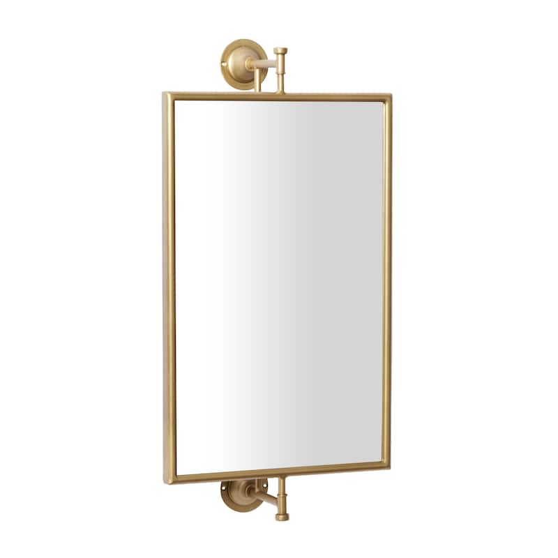 Metal Handmade Dimensional Wall Mirror - Black or Gold - Roche River Decor