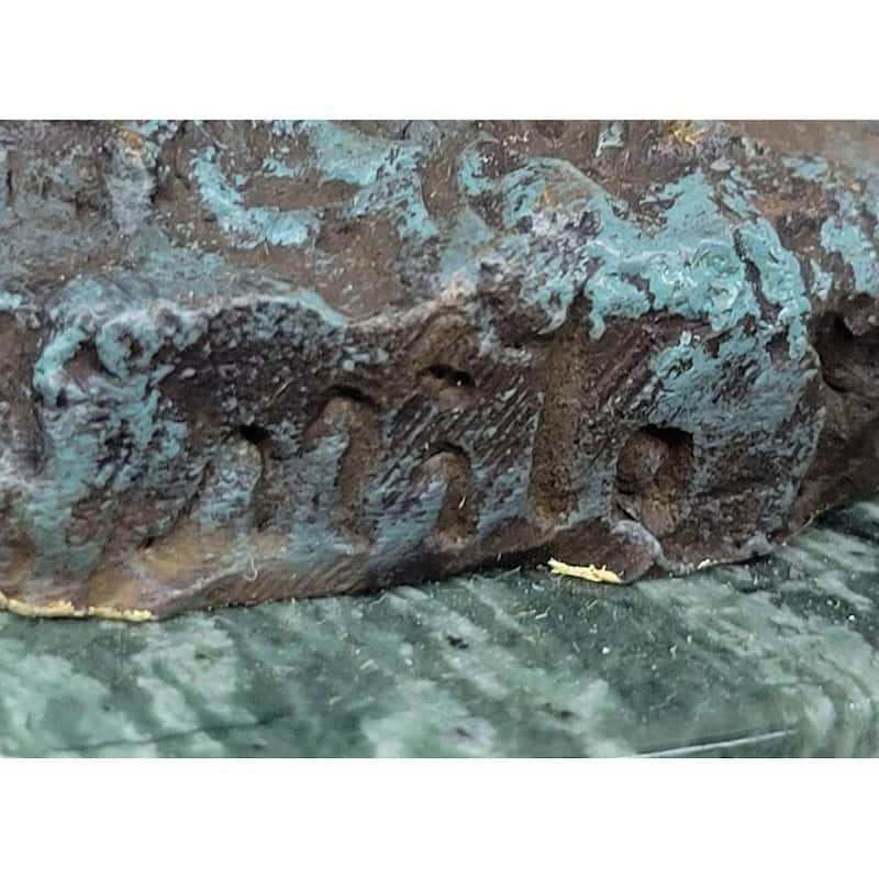 Hot Cast Bronze Young Fairy Girl Winged Angel Figure Sculpture On Green Marble Base