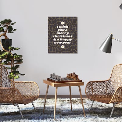 Wynwood Studio Canvas Holiday and Seasonal This is my Wish Gray Modern & Contemporary Wall Art Canvas Print