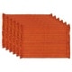 preview thumbnail 1 of 10, DII Variegated Redwood Fringe Placemat Set/6 Burnt Orange