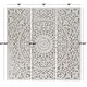 preview thumbnail 7 of 12, Brown or White Wooden Handmade Intricately Carved Floral Home Wall Decor with Mandala Design (Set of 3)