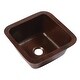 preview thumbnail 1 of 8, Pollock Copper 12" Single Bowl Undermount Kitchen Sink