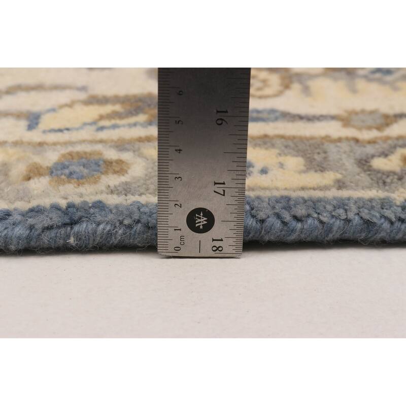 ECARPETGALLERY Hand-knotted Royal Oushak Light Denim Blue Wool Rug - 6'0 x 9'0