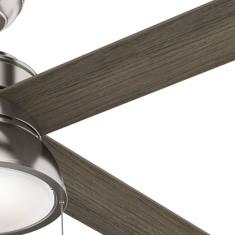 Hunter 52" Loki Ceiling Fan with LED Light Kit and Pull Chain - Transitional, Modern-Contemporary