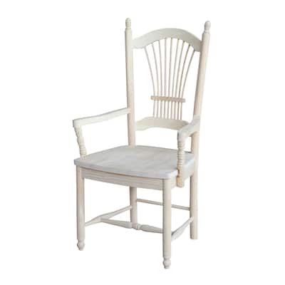 International Concepts Sheafback Chair with Arms