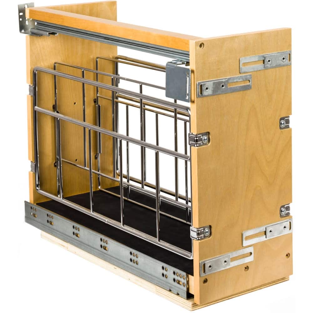 Hardware Resources 8 Inch Base Cabinet Tray Divider Pull Out with