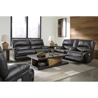 Signature Design by Ashley Mountainous Black 3-Piece Upholstery Package - 85"W x 42"D x 42"H
